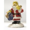 1pz Splendido Babbo Natale Statuina Resina Presepio Santa Claus H:8cm Vari Modelli