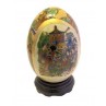UOVO DA COLLEZIONE IN CERAMICA ARTIGIANALE CON BASE "ANCIENT CHINESE BEAUTY"11X7cm